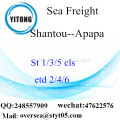 Consolidación de LCL de Shantou Port a Apapa